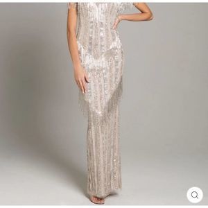 Cream LARA Size 8 Straight dress